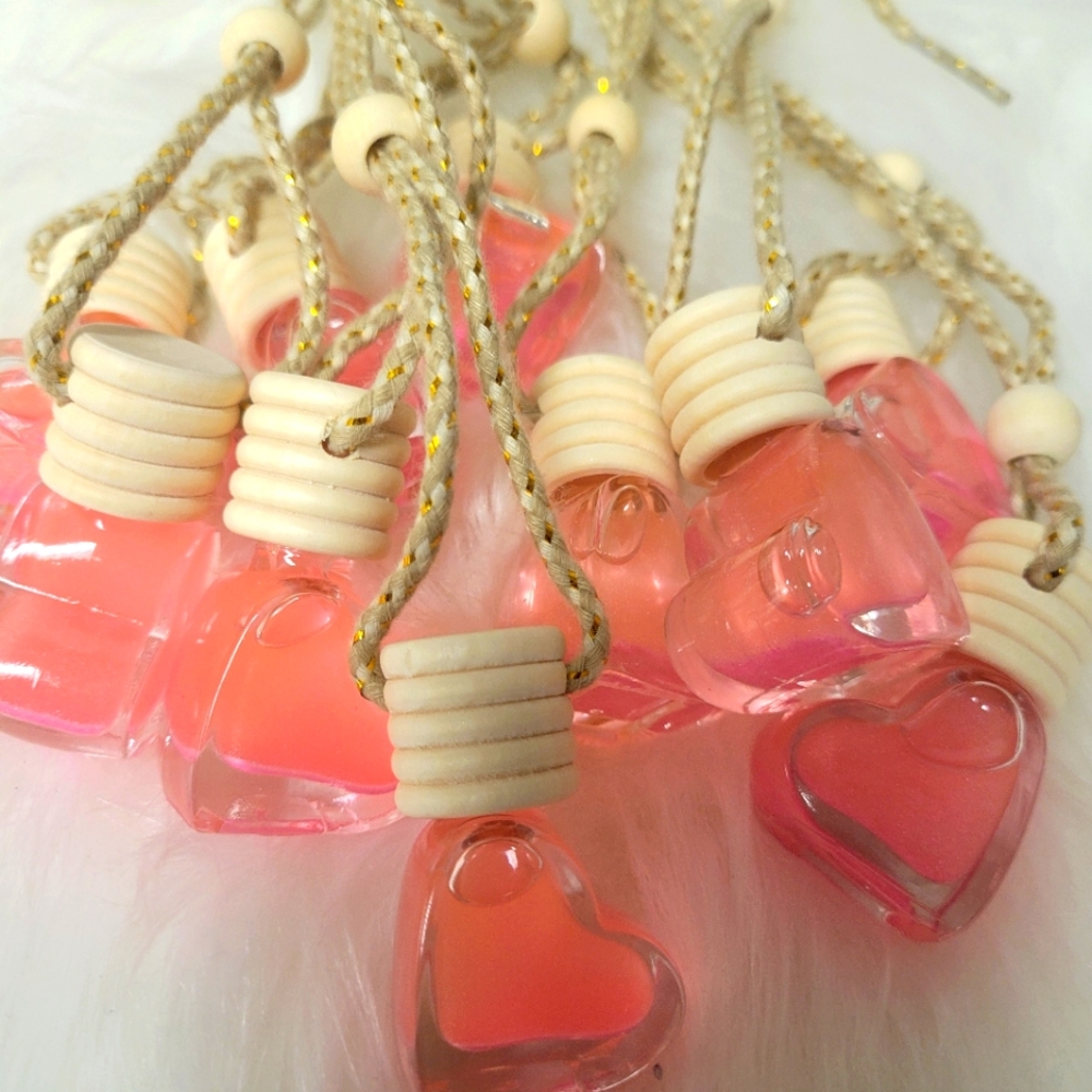 Pink sand car air freshener